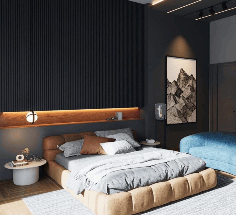 Asad Residence — Master suite B contemporary tan minimalist bedroom