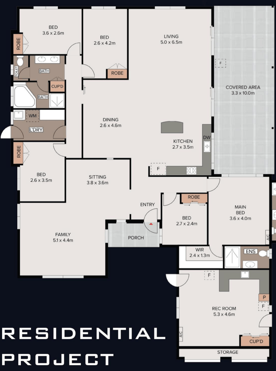 Foundation and masonry CAD layout — walls, doors, and structural openings